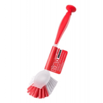 Cepillo para platos mango 28cm, cerda 30mm con ventosa en el mango