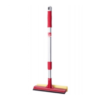 Lampazo para vidrio 20cm esponja y goma con mango extensible de 45 a 75cm de aluminio