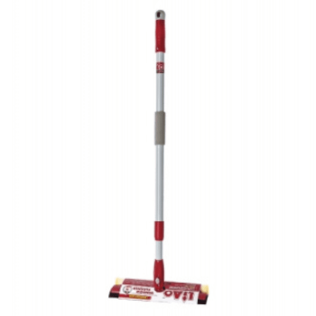 Lampazo para vidrio 30cm esponja y goma con mango extensible de 75 a 125cm